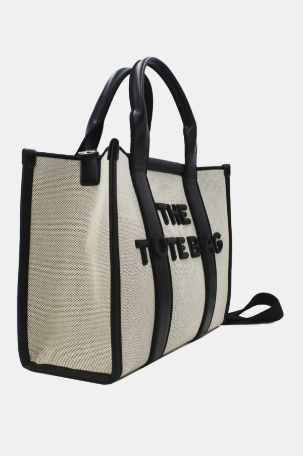 The TOTE bag beige/svart - Bild 2