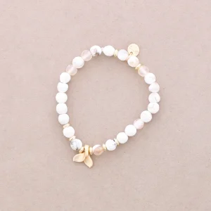 Armband blomma vit eller grön